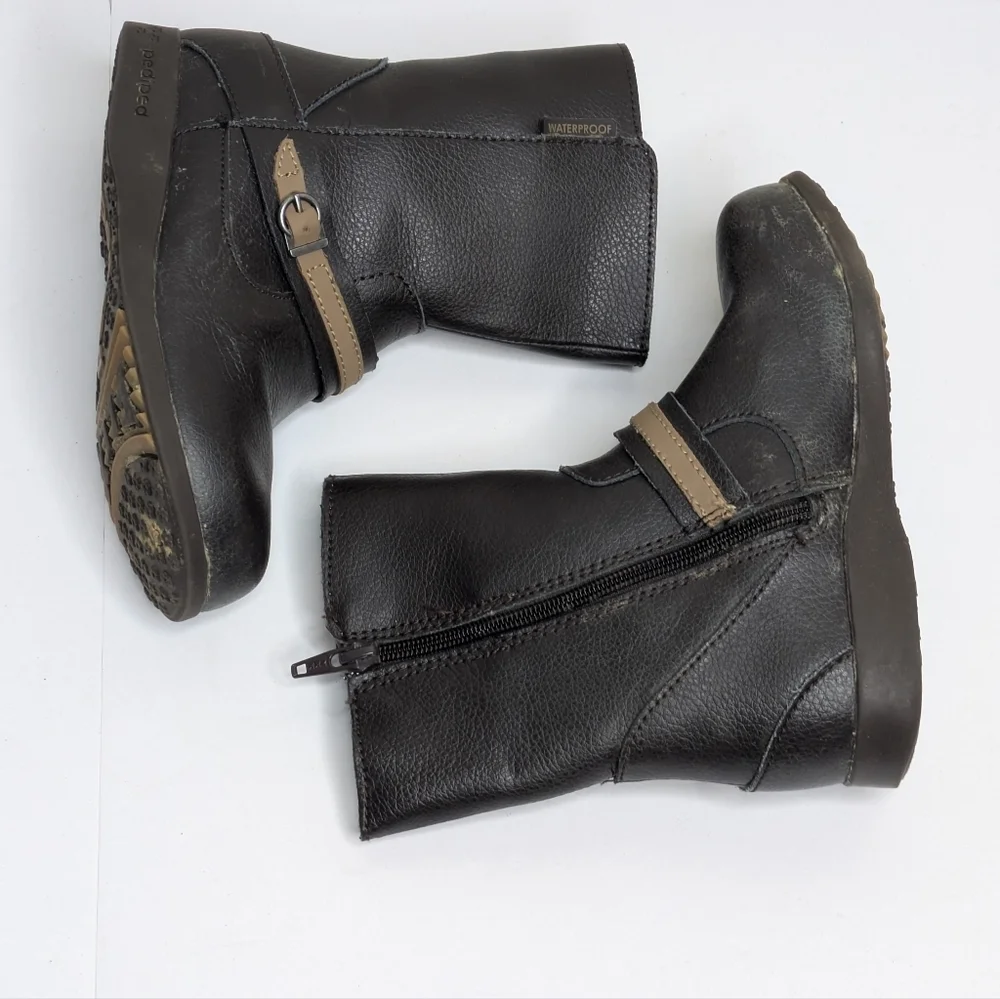 Pediped Brown Leather Boot 27 10T